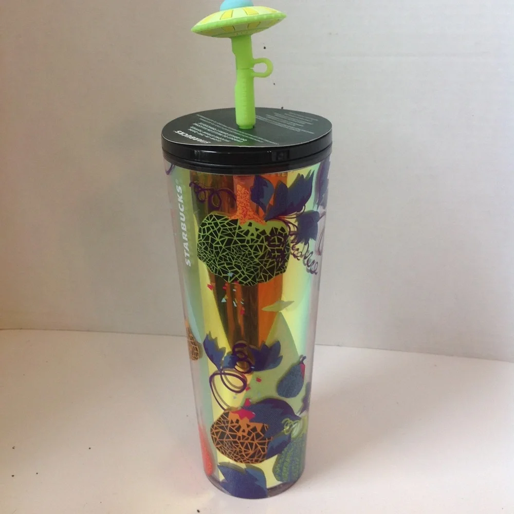 Starbucks UFO Pumpkin Tumbler Glow in the Dark